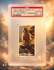 1982 Nabisco Foods Ltd E.T. the Extra-Terrestrial #11 Gertie Kisses E.T. PSA 10 picture