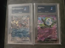 Graded Pokemon Card Bundle - Arven's Mabosstiff ex & Japanese Meloetta ex Aura 9 picture