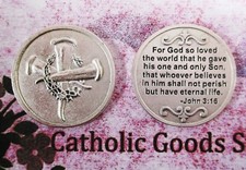 For God so Loved the World... John 3:16 - Pocket Coin / Token picture
