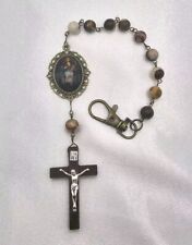 St Philomena One Decade Rosary Catholic Pocket Prayer Clip - Handmade Gift  picture