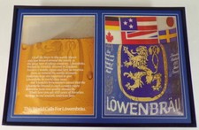 1985 Lowenbrau Beer 12x18 Framed ORIGINAL Vintage Advertising Display picture