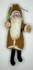 Rare Vtg 1930’s Spun Cotton Santa Claus Ornament 5.5” Made In Japan Belsnickle picture