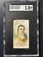 1888 N79 Duke & Sons, History of Poor Boys - John Jacob ASTOR - SGC 1.5 picture