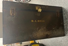 Rare WWII Army Military Regiment Footlocker Trunk Vet Owned picture