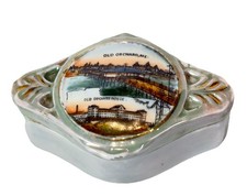 OLD ORCHARD , MAINE ME Antique Souvenir HOUSE Germany China Trinket Box picture