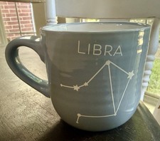 HOROSCOPE MUG LIBRA COFFEE WISE LOVING WELL SPOKEN ZODIAC 17 OZ picture