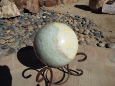 Verde Antique Marble Victorville CA Bowling Ball Size Sphere About 8.5