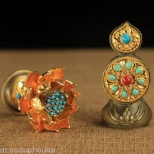 1pairs Small Tibet Buddhism Altar Duoma Auspicious Offering Fruit Buddha Decor picture