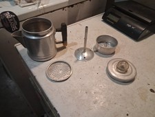 Vintage Rare Approx 16-20 Oz Stove Top Camping Aluminum Percolator Coffee Pot picture
