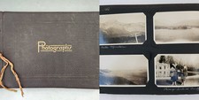 1927 antique TRAVEL PHOTO ALBUM colorado canada banff rocky mtns calgary INDIAN picture