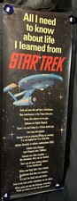 All I Need to Know About Life I Learned from Star Trek 1993 Poster 26 X 73” picture