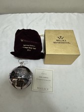 Wallace Silversmiths 2006 Silver Plate Sleigh Bell Ornament 36th Edition picture