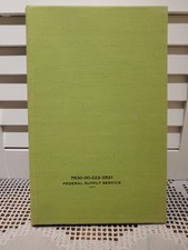 VTG Unused Federal Supply Service Hardcover Lined Journal Green GPO 1 Bonus Used picture