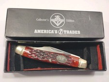 HANDYMAN CLUB OF AMERICA FISHERMAN POCKET KNIFE 3-BLADE AMERICA'S TRADES LTD-NIB picture