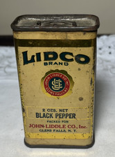 Vintage Lidco Brand 2oz Black Pepper Tin/John Liddle Co.,Inc RARE picture