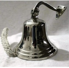 7 Inch Big Nautical Solid Brass Ship's Boat Bell Marine Maritime Wall Decor GIFT picture