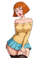 Maddie Fenton Phantom Waifu Weatherproof Anime Sticker 6