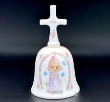 1994 Precious Moments Easter Bell Cross RARE Vintage Collectible Display Piece. picture