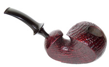 LASSE SKOVGAARD LARGE SNAIL SHAPED SANDBLAST DANISH HAND MADE PIPE - PIPESTUD picture