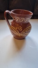 Vintage Slipware Redware Jug picture