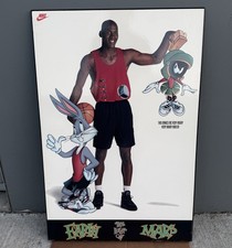 Vintage 1993 Nike Air Jordan VIII 8 Fiberboard Retail Store POP Display Sign picture