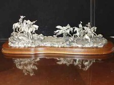 Chilmark AMBUSHED 1980 by Don Polland, Ltd. Ed. Fine Pewter Sculpture 242 / 500 picture