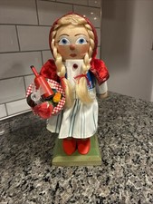 Steinbach Little Red Riding Hood Nutcracker Germany Volkskunst w/ Original Tag picture