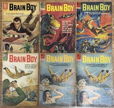 Brain Boy Dell Comic Lot Four Color #1330 #3-6 Silver Age 1st Appearance 6 Books picture