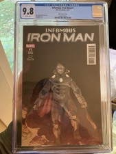 Infamous Iron Man 1 1:25 Ribic Variant Cover CGC 9.8 White Pages 2016 Doomsday picture