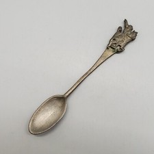 American Pewter Souvenir Spoon Paul Revere (?) Horse 4.25