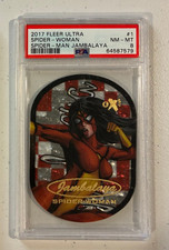 2017 Marvel Fleer Ultra Spider-Man Jambalaya Spider-Woman #1 PSA 8 Card picture