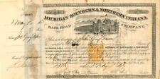 John Guy Vassar - 1868 dated Michigan Southern and Northern Indiana Railroad Co. picture
