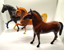 1950s Hartland woodcut Tennessee walking horse sorrel brown bay LOT of 3 picture