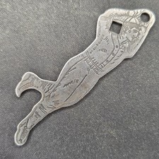 Canton City Ohio Bottling Co 1920s Coca Cola Baseball Player Bottle Opener A-9 picture