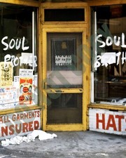 1967 Detroit Uprising Riots Soul Brother Painted On Store Windows 8x10 Photo picture
