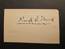 Frank Buck Signed Autograph Card – “Bring ’Em Back Alive” Explorer & Author picture