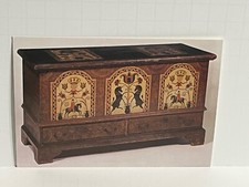 Painted Pine Chest c1803 Berks County Pennsylvania Continental Postcard A96 picture