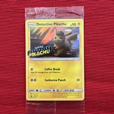 Detective Pikachu-SM190-Sealed-EN-Promo-MINT-Pokemon-Stamped picture