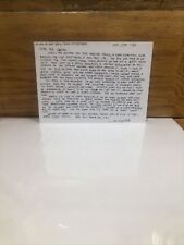 R. Crumb Personal Correspondence End Of Record Deal 1995 Note Card Signed picture