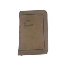 Antique 1916 Military Pocket Bible WW1 Soldier Writes 