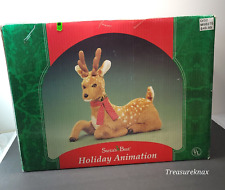 VTG 1993 Santa's Best Animated Spotted Deer Christmas Reindeer Working picture