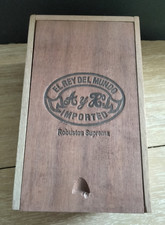 EL Rey Del Mundo Robustos Supreme Wooden 20 Cigars Box Empty 8