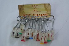 12 Vintage Keychains Fish in Lucite picture