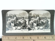 Children's Feast Jerusalem Palestine Stereoview Keystone View Co. P104 picture