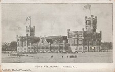 STATE ARMORY BUILDING & GROUNDS POSTCARD PROVIDENCE RI RHODE ISLAND 1905 picture