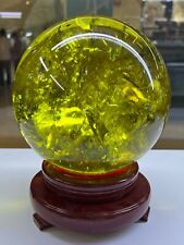 14.6LB Extremely rare high-end Natural Lemon crystal ball Reiki Home decoration picture