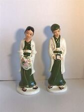 (2) Mid Century 13in Oriental Statues picture