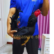 C9 Realistic Silicone Chicken Figurine  Rooster Collectible Farmhouse Decor Prop picture