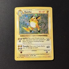 Pokémon Shadowless Base Set Raichu Holo 14/102 1999 WOTC 🔥🔥 picture