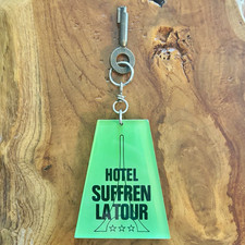 Vintage 1970s / 1980s Mid Century Hotel Suffren La Tour Hotel Key Paris France  picture